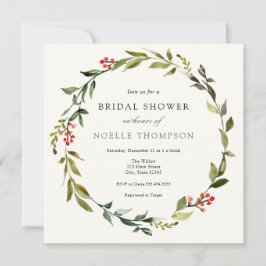 Invitación a la ducha de novias Holly y la vegetac