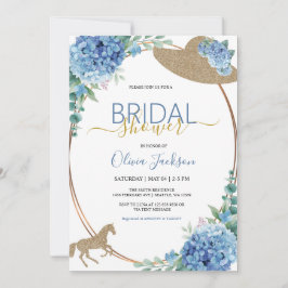Invitación a la ducha de novias Hydrangea Horse Ca
