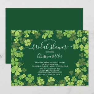 Invitación a la ducha de novias irlandesa Fun Sham