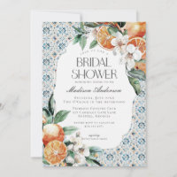 Invitación a la ducha de novias italiana costera d