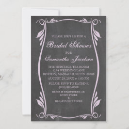 Invitación a la ducha de novias Lilac Flourish Cha