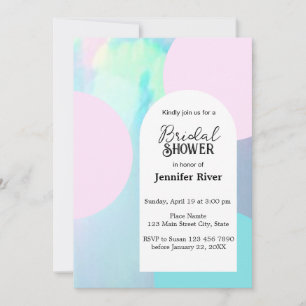 Invitación a la ducha de novias Opal Gemstone Beac
