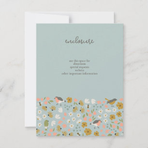 Invitación a la ducha de novias para aves y abejas