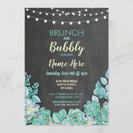 Invitación a la ducha de novias para Brunch & Bubb