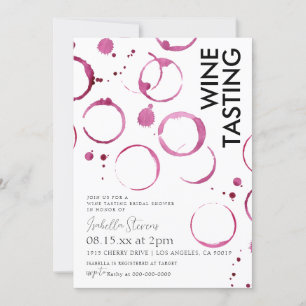 Invitación a la ducha de novias para degustación d