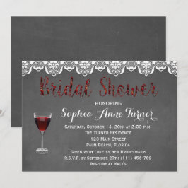 Invitación a la ducha de novias para degustación d