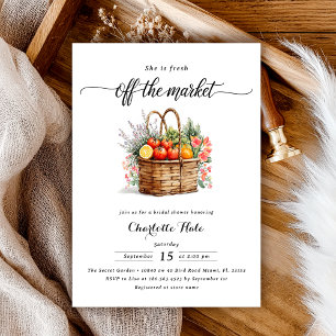 Invitación a la ducha de novias para granjeros de 