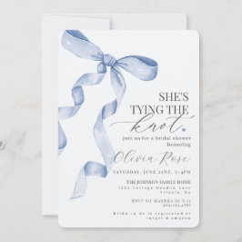 Invitación a la ducha de novias Pastel Blue Coquet