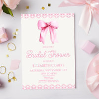 Invitación a la ducha de novias Pastel Pink Coquet
