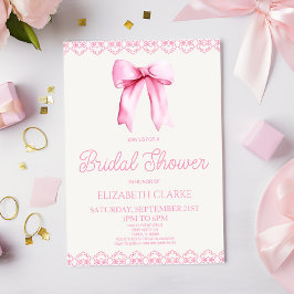 Invitación a la ducha de novias Pastel Pink Coquet