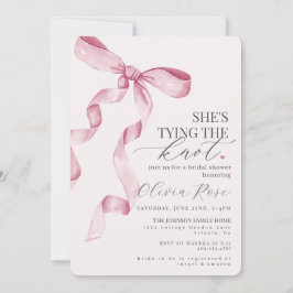 Invitación a la ducha de novias Pastel Pink Coquet