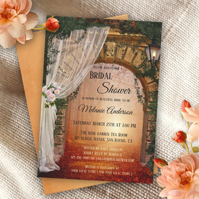 Invitación a la ducha de novias románticas encanta (Subido por el creador)