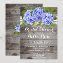 Invitación a la ducha de novias Rustic Lace Hydran
