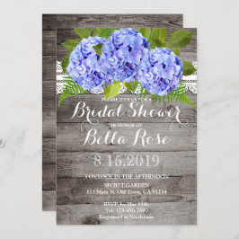 Invitación a la ducha de novias Rustic Lace Hydran