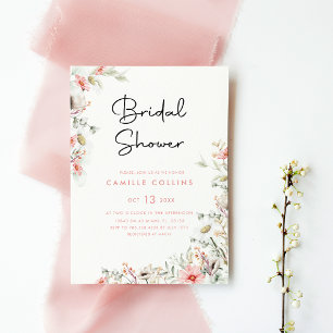 Invitación a la ducha de novias Rustic Wildflowers