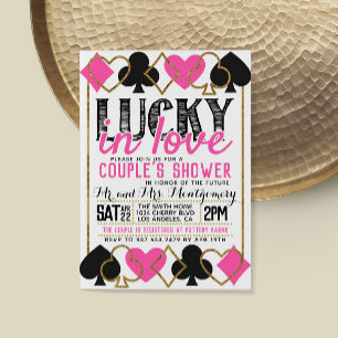 Invitación a la ducha de parejas de novias de Casi