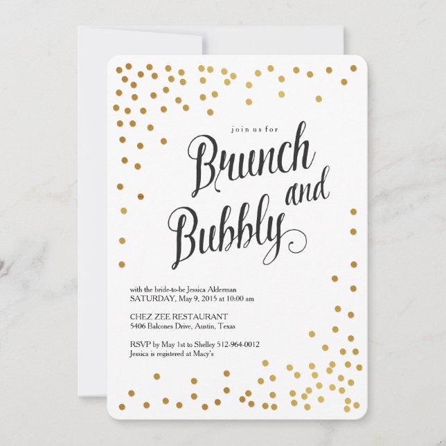 Invitación a la ducha de puercos y brunch (Anverso)
