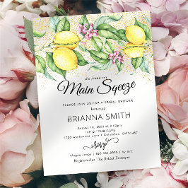 Invitación a la ducha de Purpurina con salsa de li