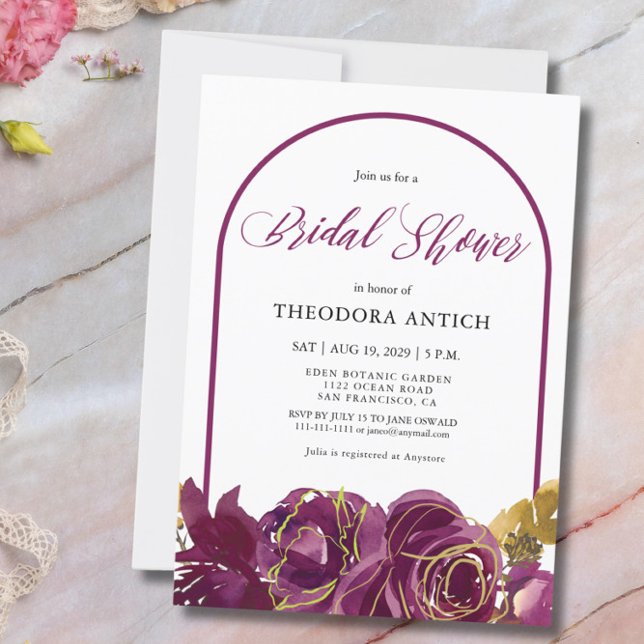Invitación a la ducha de putas con arco floral de  (Subido por el creador)