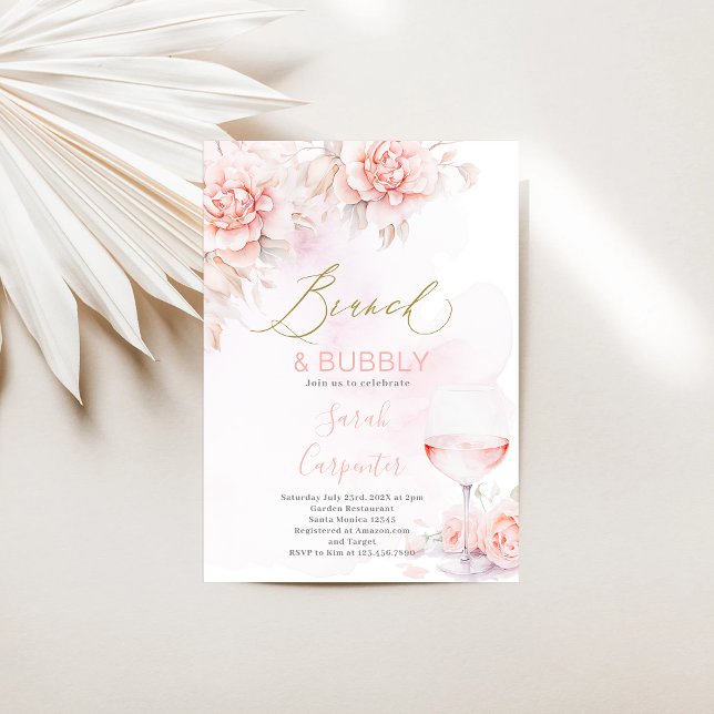 Invitación a la ducha de putas de brunch y bubbly (Subido por el creador)