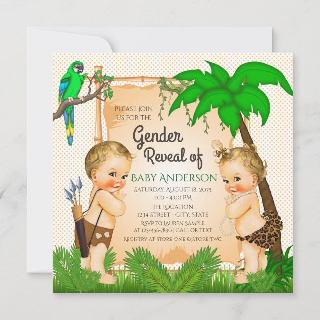Invitación a la ducha de revelación de género de S (Anverso)