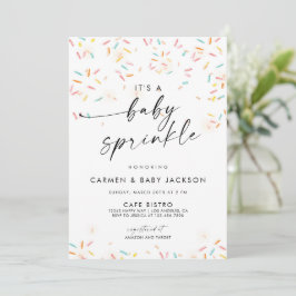Invitación a la ducha de rociado de bebé Sprinkles