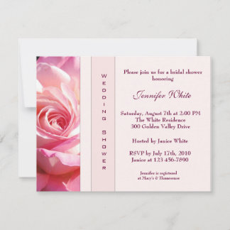 Invitación a la ducha de Rosa en el jardín inglés