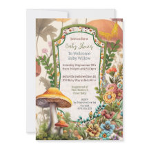 Invitación a la ducha del Fiesta Mushroom Nature