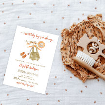 Invitación a la ducha del niño bebé Boho de color
