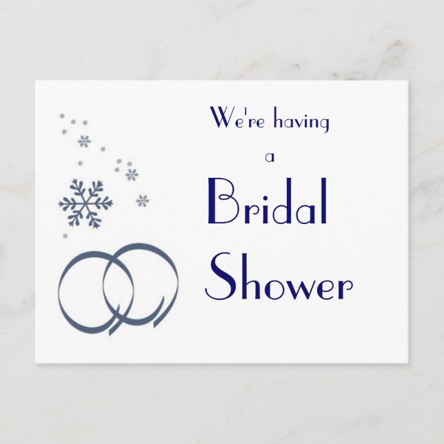 Invitación a la ducha del Personalizado de Boda de (Anverso)
