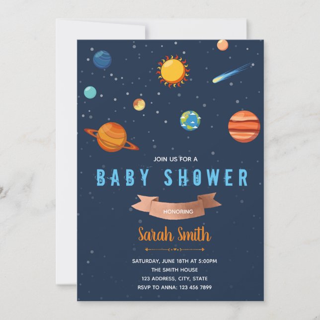 Invitación a la ducha en el espacio ultraterrestre (Anverso)