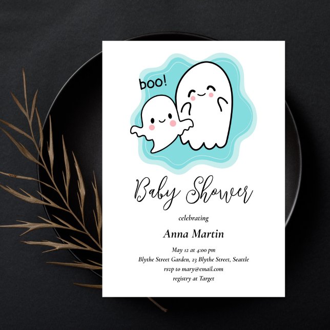 Invitación a la ducha fantasma Baby Boo (Subido por el creador)