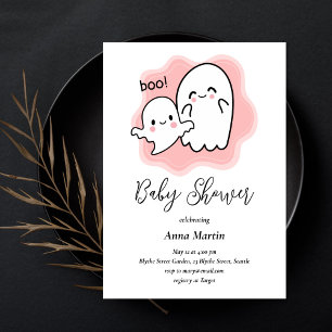 Invitación a la ducha fantasma Baby Boo