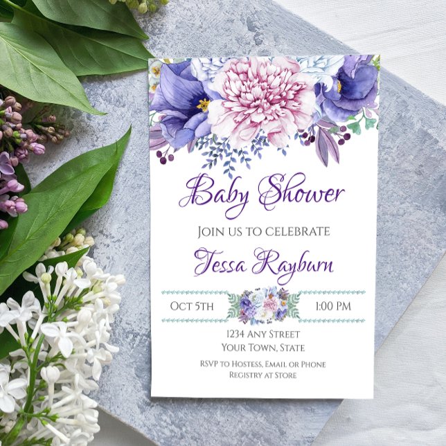Invitación a la ducha floral (Subido por el creador)
