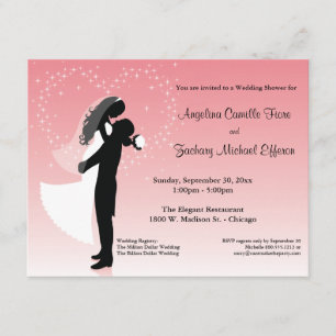 Invitación a la ducha formal Ombre Rosa