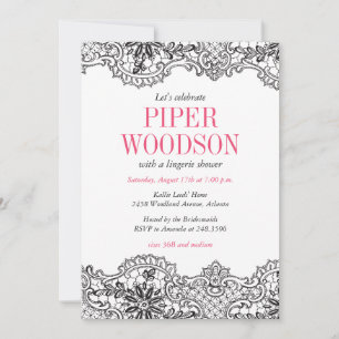 Invitación a la ducha Lacey Lingerie
