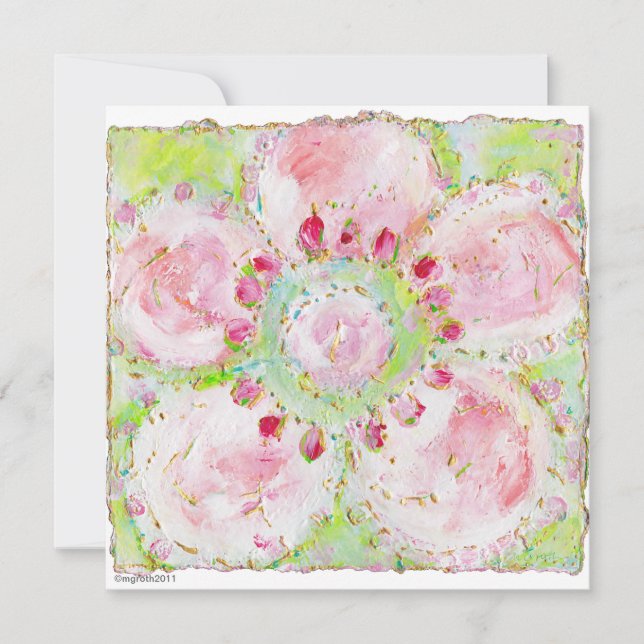 invitación a la ducha "le printemps" (Anverso)