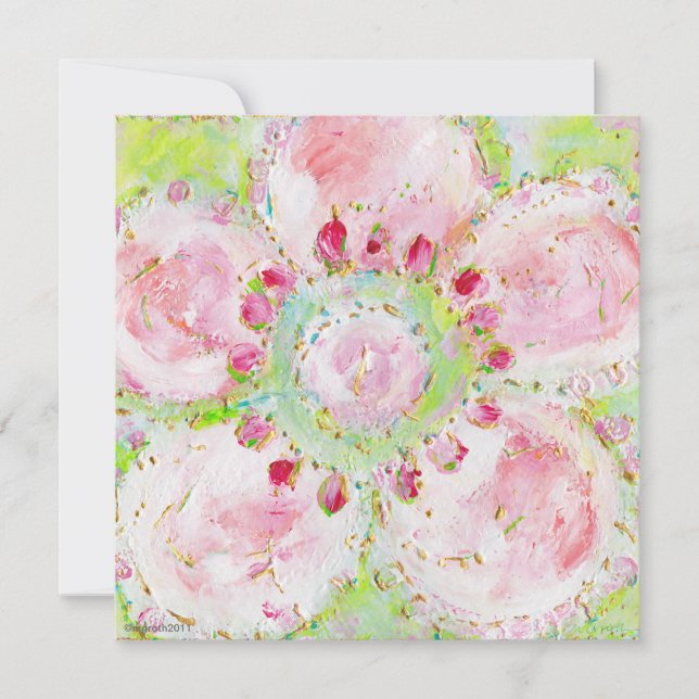 invitación a la ducha "le printemps" (Anverso)