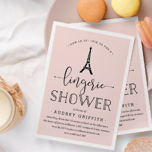 Invitación a la ducha lingerie de París Romance