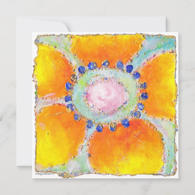 invitación a la ducha "marigold" (Anverso)