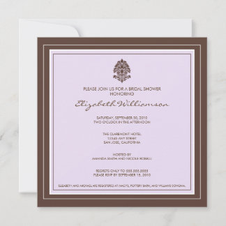 Invitación a la ducha marital simple (lavanda)