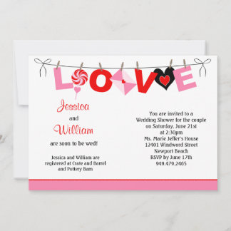 Invitación a la ducha matrimonial