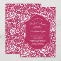 Invitación a la ducha matrimonial de Berry Red Dam