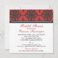 Invitación a la ducha matrimonial Vivienne Damask