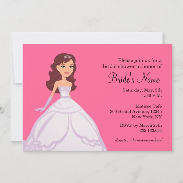 Invitación a la ducha nupcial (Anverso)