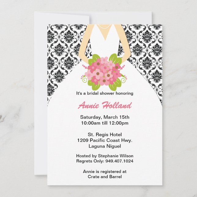 Invitación a la ducha nupcial (Anverso)