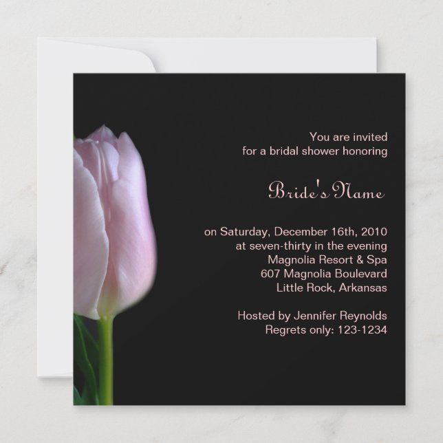 Invitación a la ducha nupcial (Anverso)