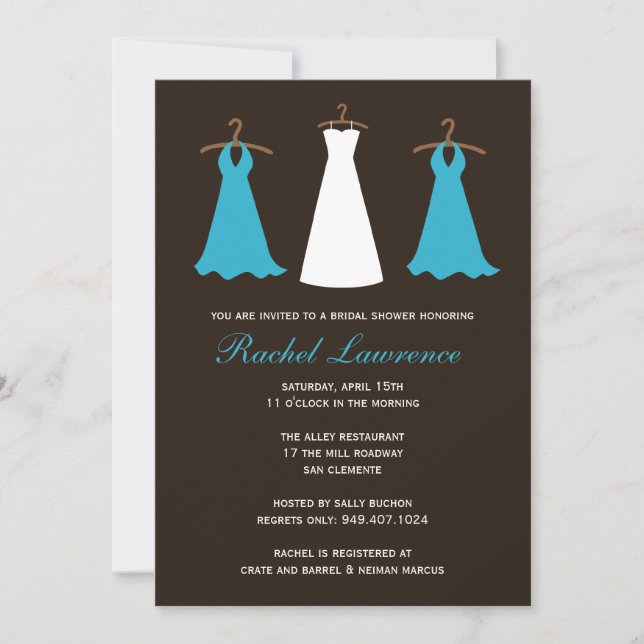 Invitación a la ducha nupcial (Anverso)