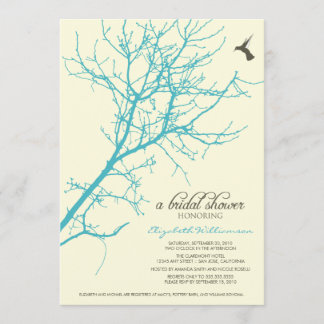 Invitación a la ducha nupcial (aqua)