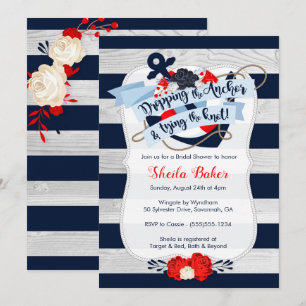 Invitación a la ducha nupcial - Armada Náutica
